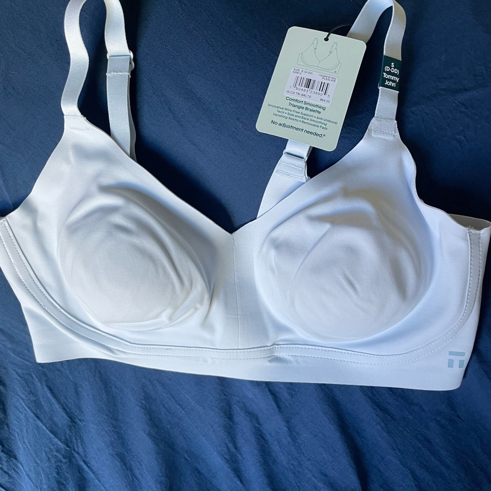 Tommy John comfort smoothing triangle bralette size small d-dd. NWT